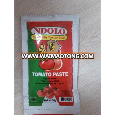 50g tomato paste in plain sachet